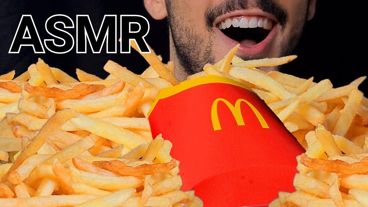 ASMR MCDONALDS FRIES (EATING SOUNDS) NO TALKING MUKBANG