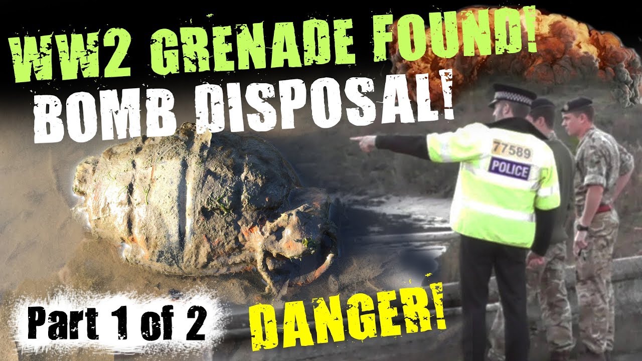 Part 1. LIVE WW2 Grenade found Mudlarking! POLICE called...