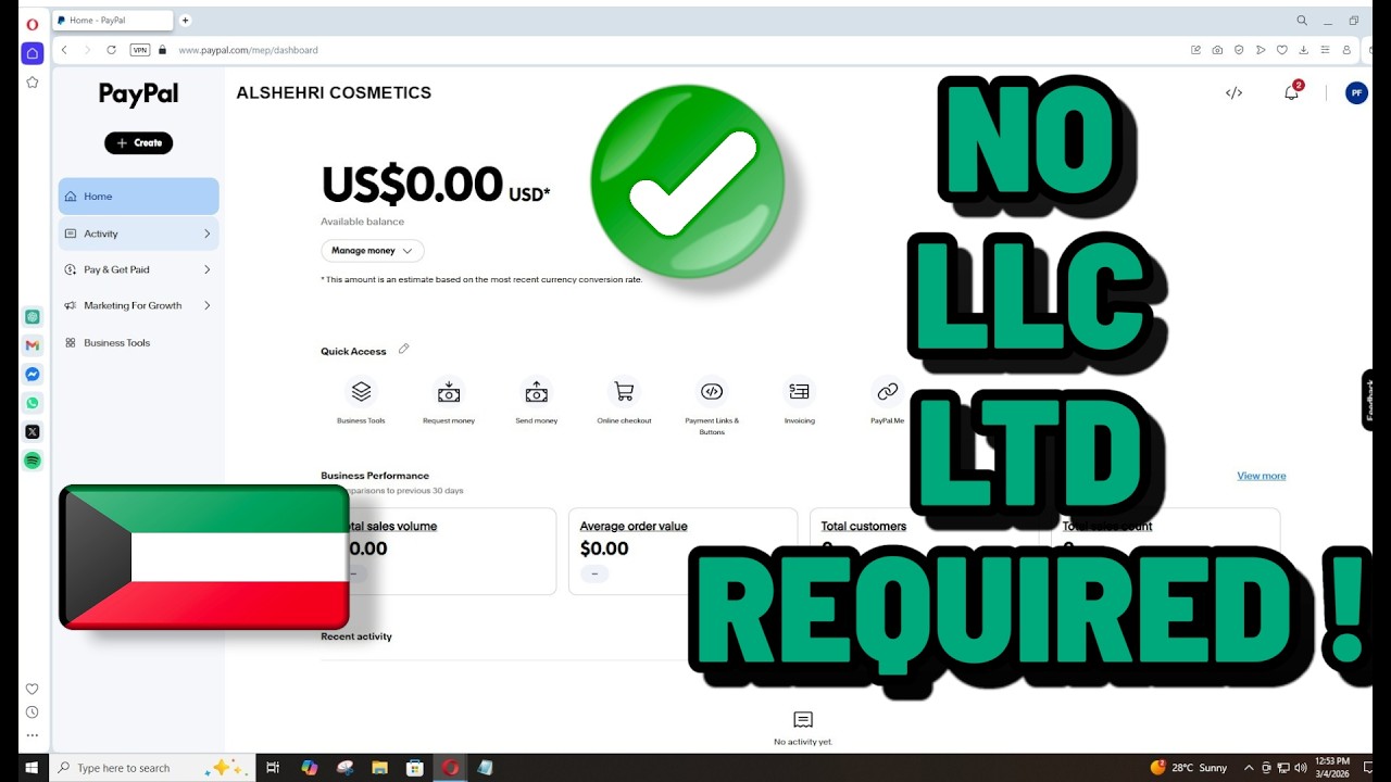 How to Create a PayPal Account in Kuwait 2026 | How to Register PayPal in Kuwait Without Problems