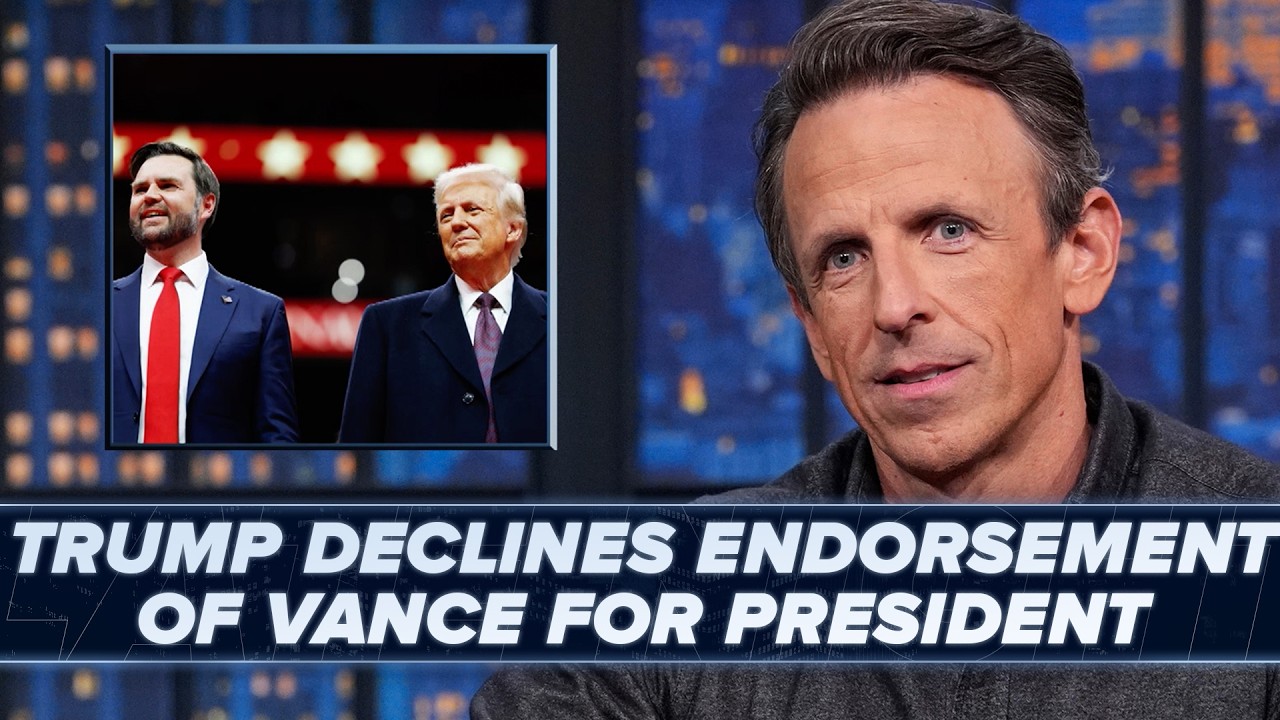 Trump Declines Endorsement of JD Vance for President