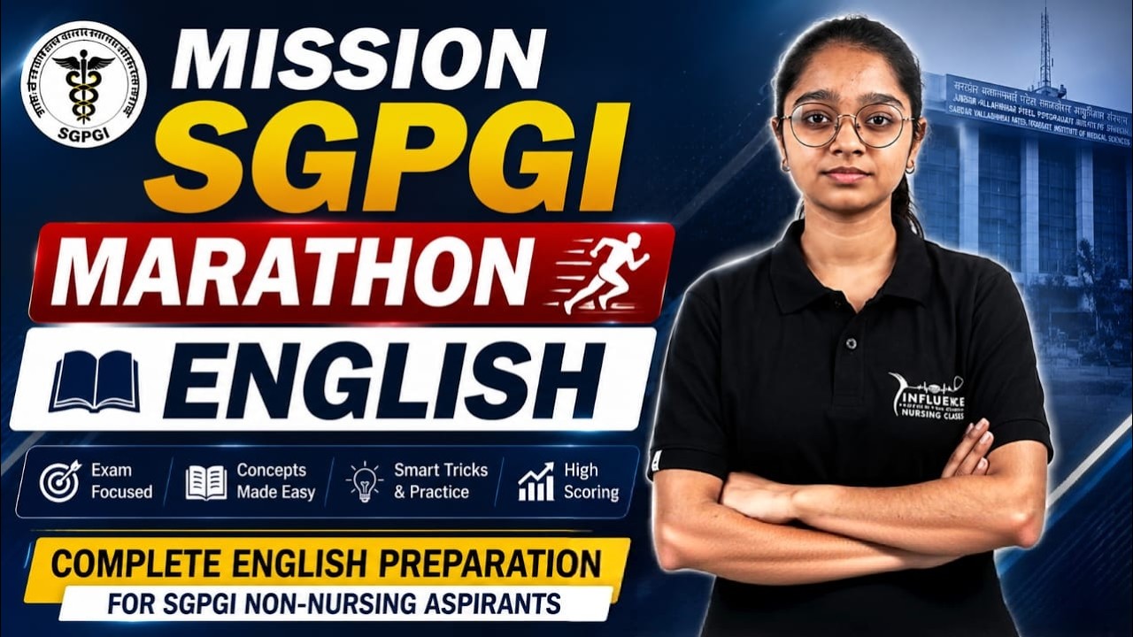 🔥Mission SGPGI - ENGLISH MARATHON 🎯 ||  NORCET | RML | KGMU | SGPGI #rmlexam #sgpgi #sscstaffnurse