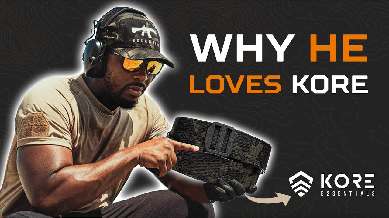COLION NOIR Shows off his KORE ESSENTIALS EDC Gun Belt!