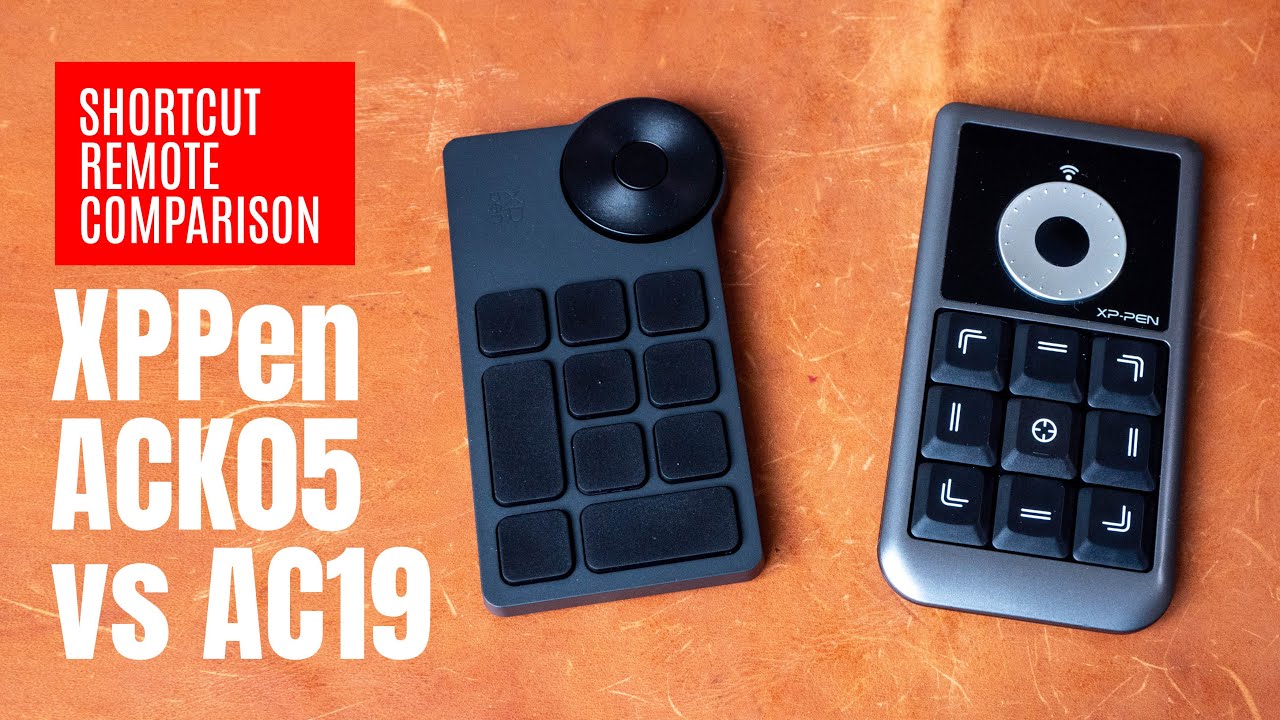 XPPen ACK05 против пульта быстрого доступа AC19