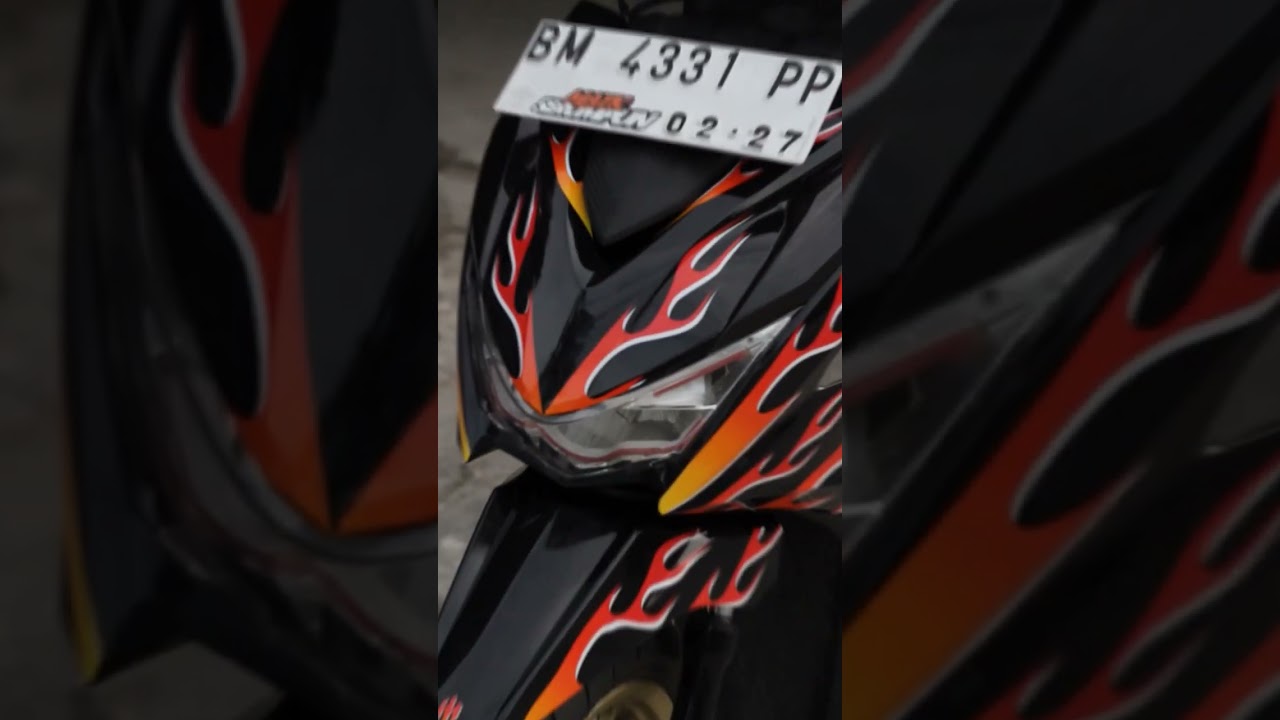 Stiker Striping Api Beat Keren Abizz | untuk link pemesanan di Komen  #Stiker #Decal #Striping #Api
