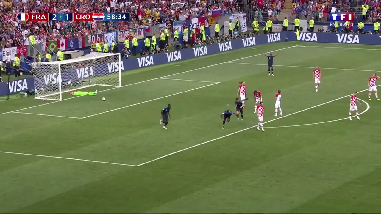 France 4-2 Croatie le but de Paul Pogba