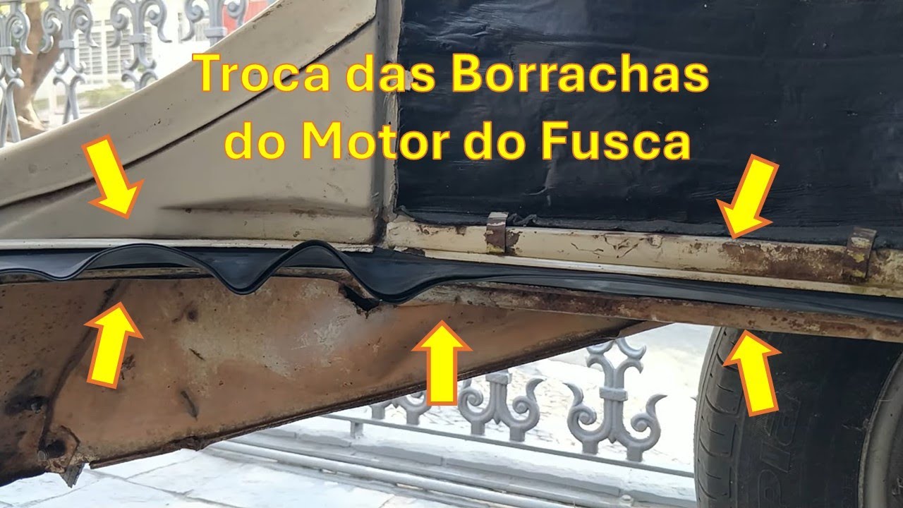 Troca da Borracha do Motor do Fusca