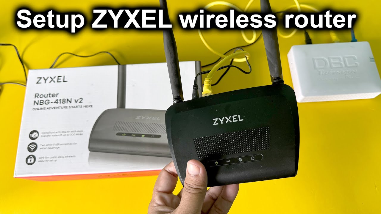 How to setup zyxel wifi router