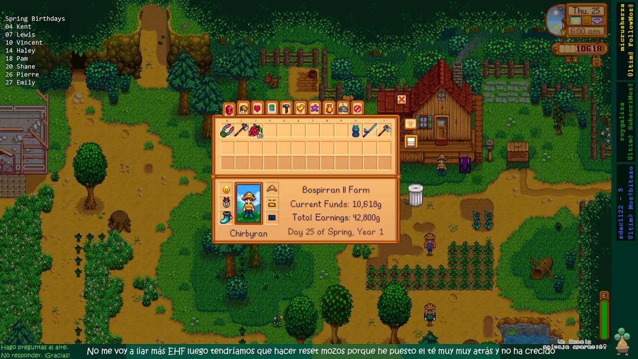 [ES/en] S02E03 Quiero bailar y el Leyenda en Granjita tipo bosque - Granja Bosque - Speedrun de Moza