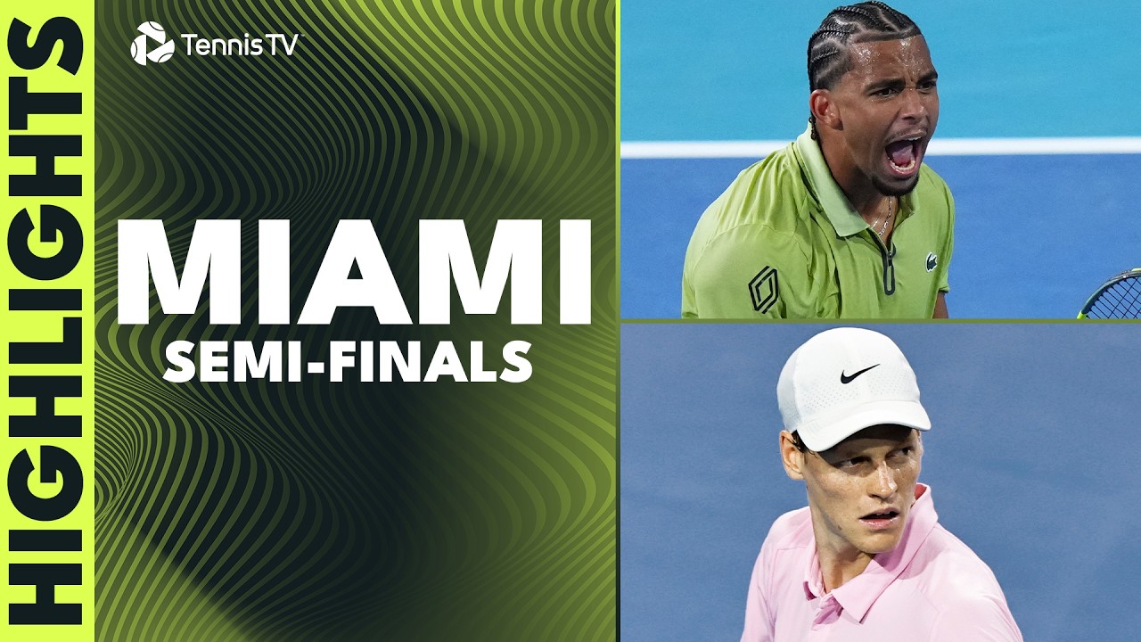 Sinner Battles Zverev; Fils & Lehecka Clash | Miami 2026 Semi-Final Highlights