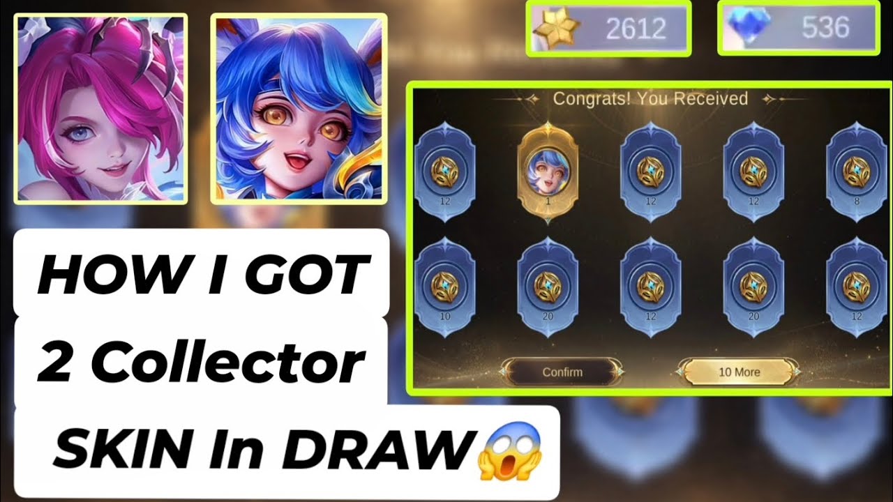 HOW I GOT 2 COLLECTOR SKIN IN DRAW 🔥 | DIAMOND SPENT REVEAL ! - MLBB
