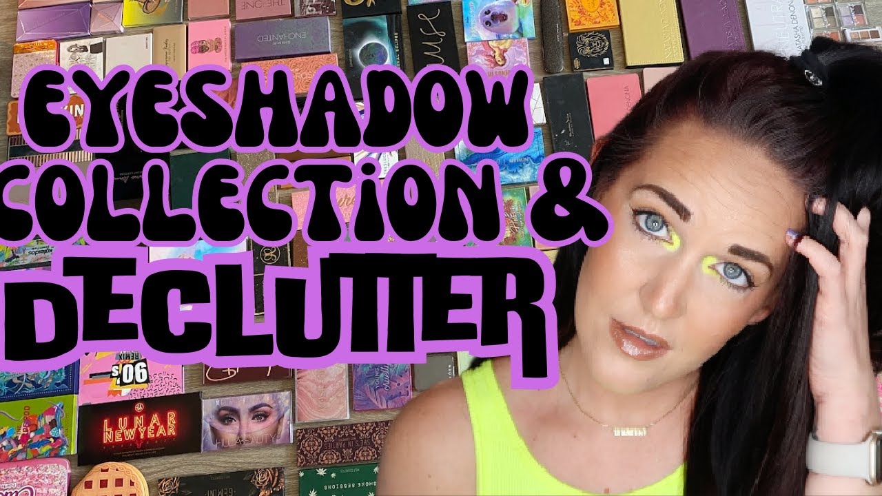 ⛱️ HUGE EYESHADOW COLLECTION & (SMALLER) DECLUTTER 🌈 #PALETTEWEEK DAY 3!