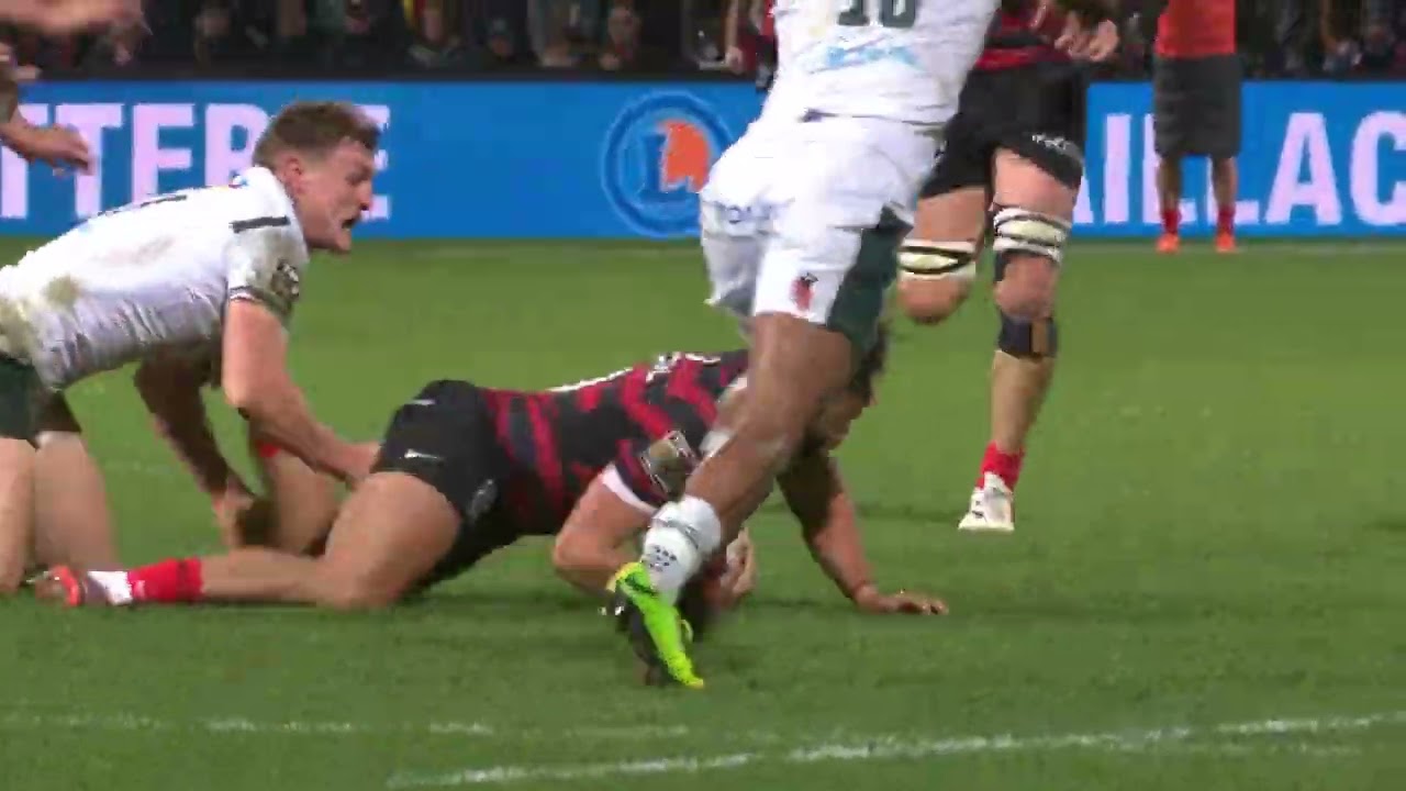 TOP 14 - Essai de Teddy THOMAS (ST) - Stade Toulousain - Section Paloise