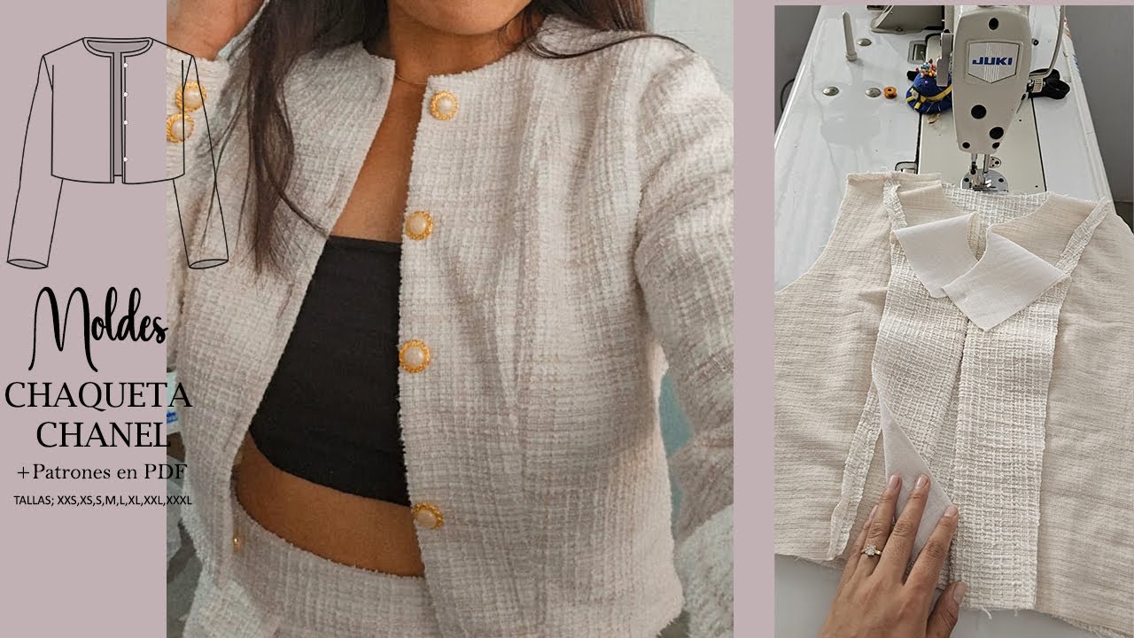 MOLDES CHAQUETA CHANEL - CONFECCIÓN