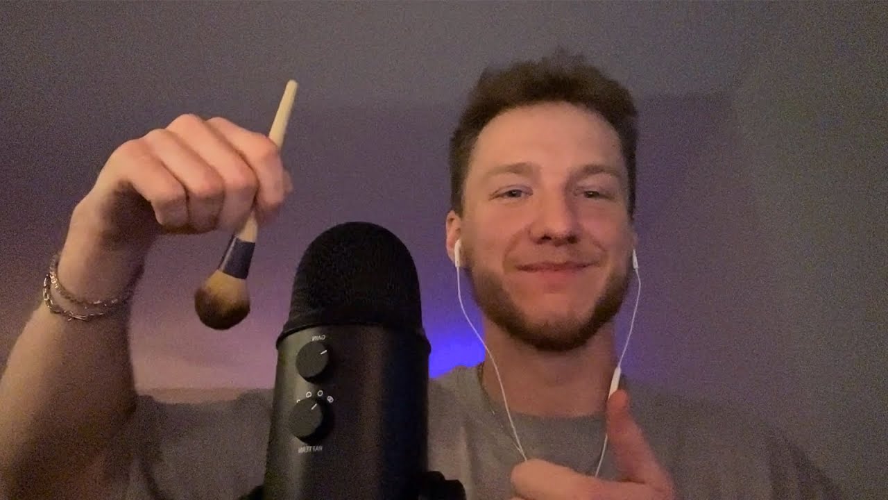 the most relaxing trigger word assortment ASMR! (trigger words, mouth sounds, mic brushing)