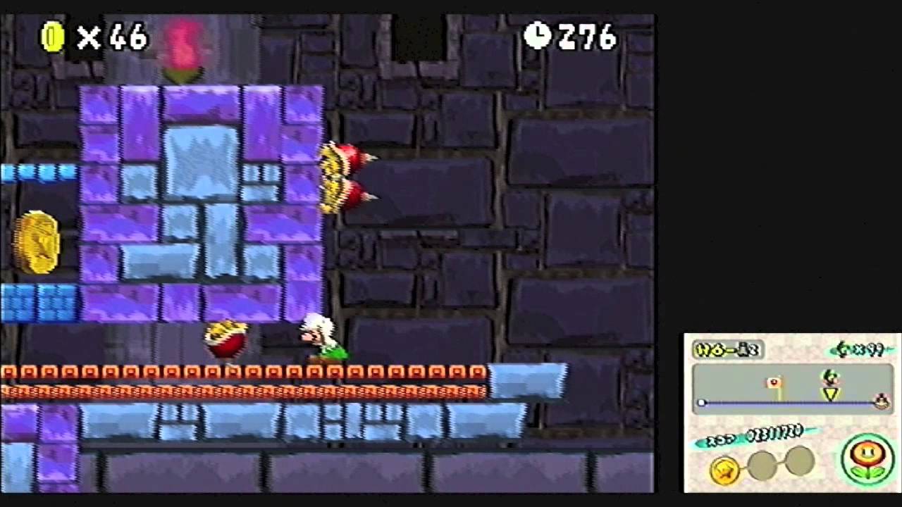 Newスーパーマリオブラザーズ(DS)-53「ワールド6 W6-塔2 ベルトコンベアの塔」