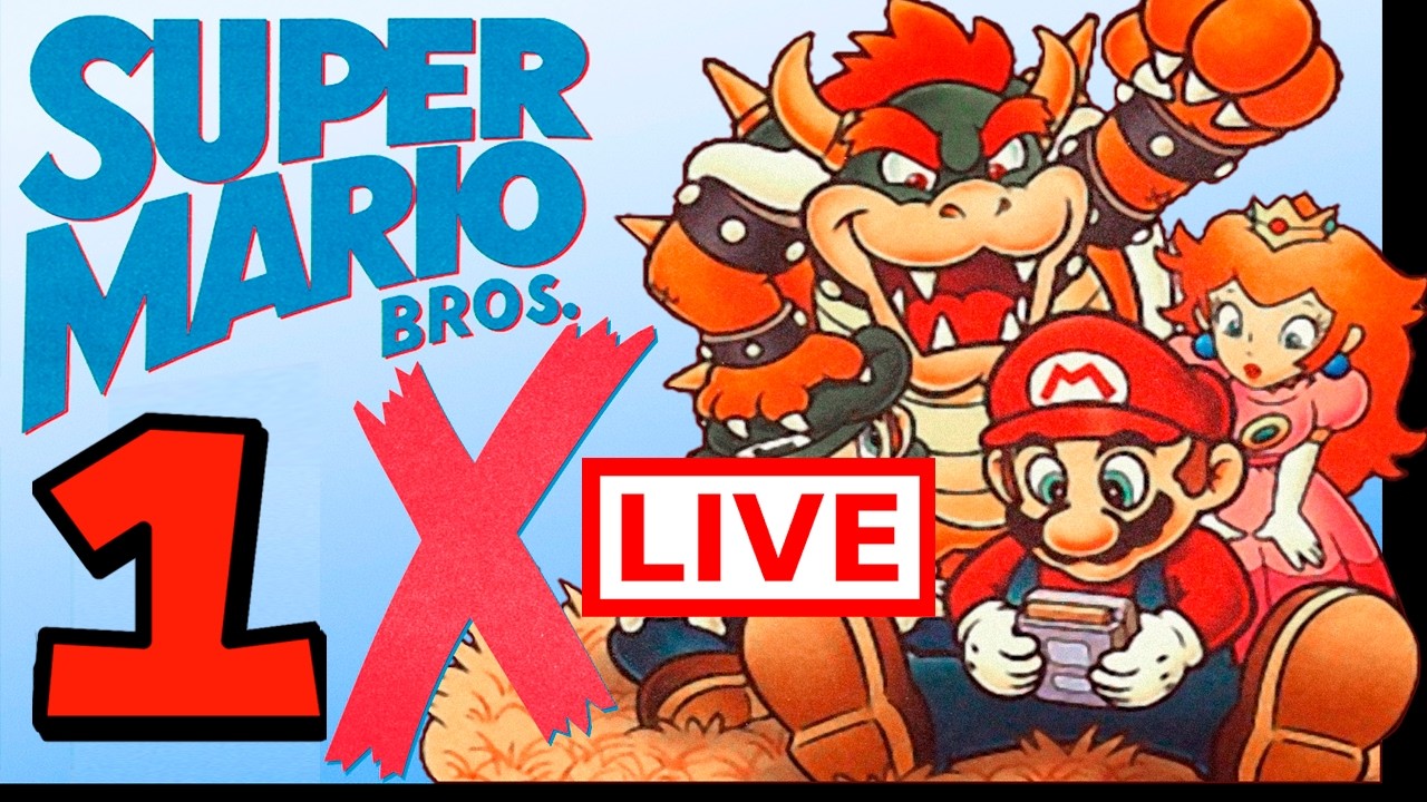 🔴Super Mario World: Super Mario Bros. 1X 100%  [ AO VIVO ]