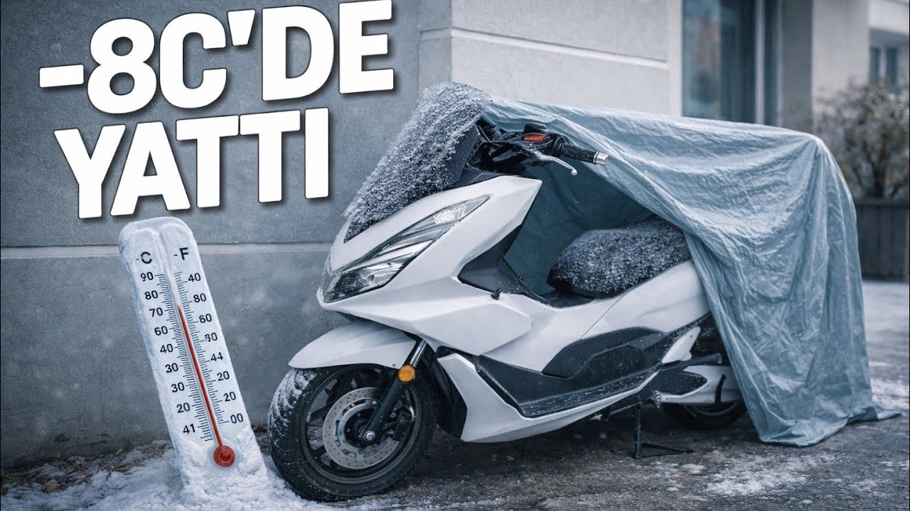 PCX 2024 Kış ❄️ | -8°C Sonrası İlk Çalıştırma + Yıkama 🚿 Muhabbet