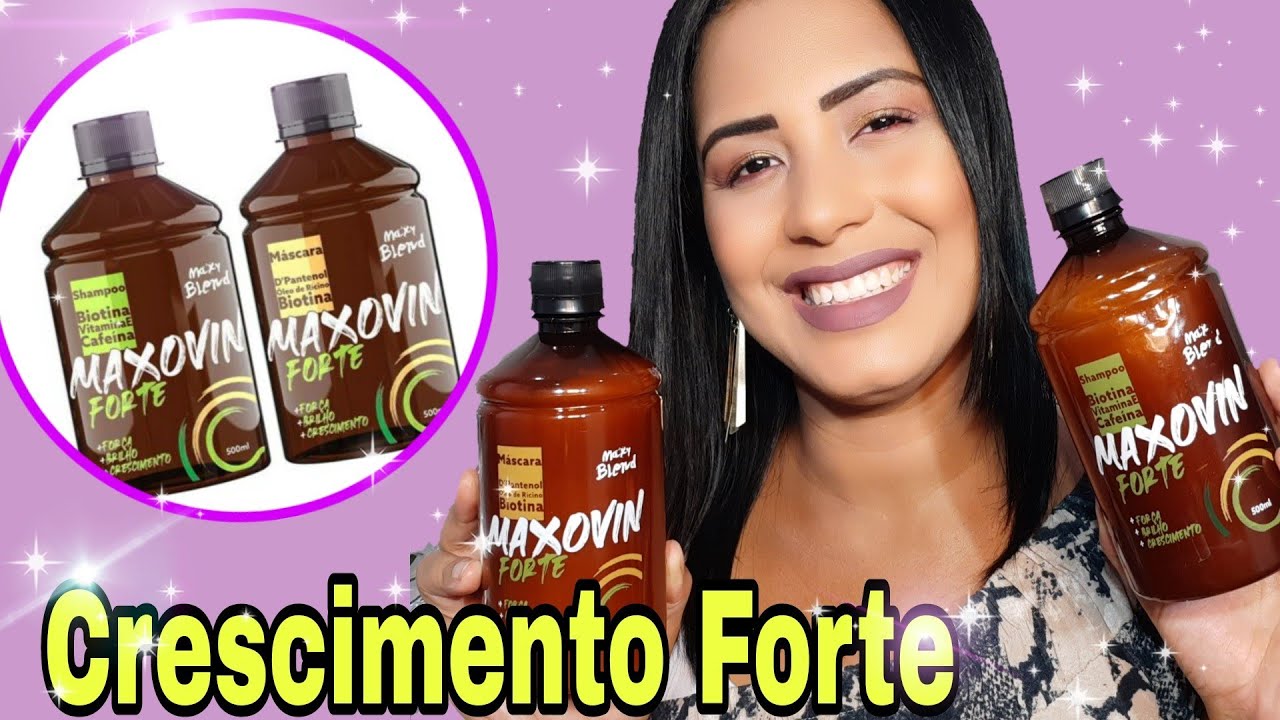 🦋 RESENHA MAXOVIN FORTE PARA CRESCIMENTO CAPILAR/MAXY BLEND🦋