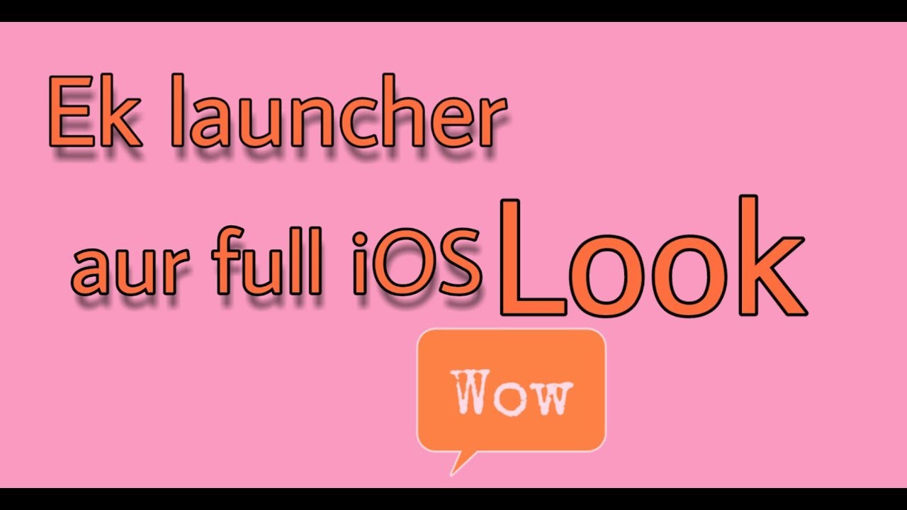 Ek application aur full iOS Look