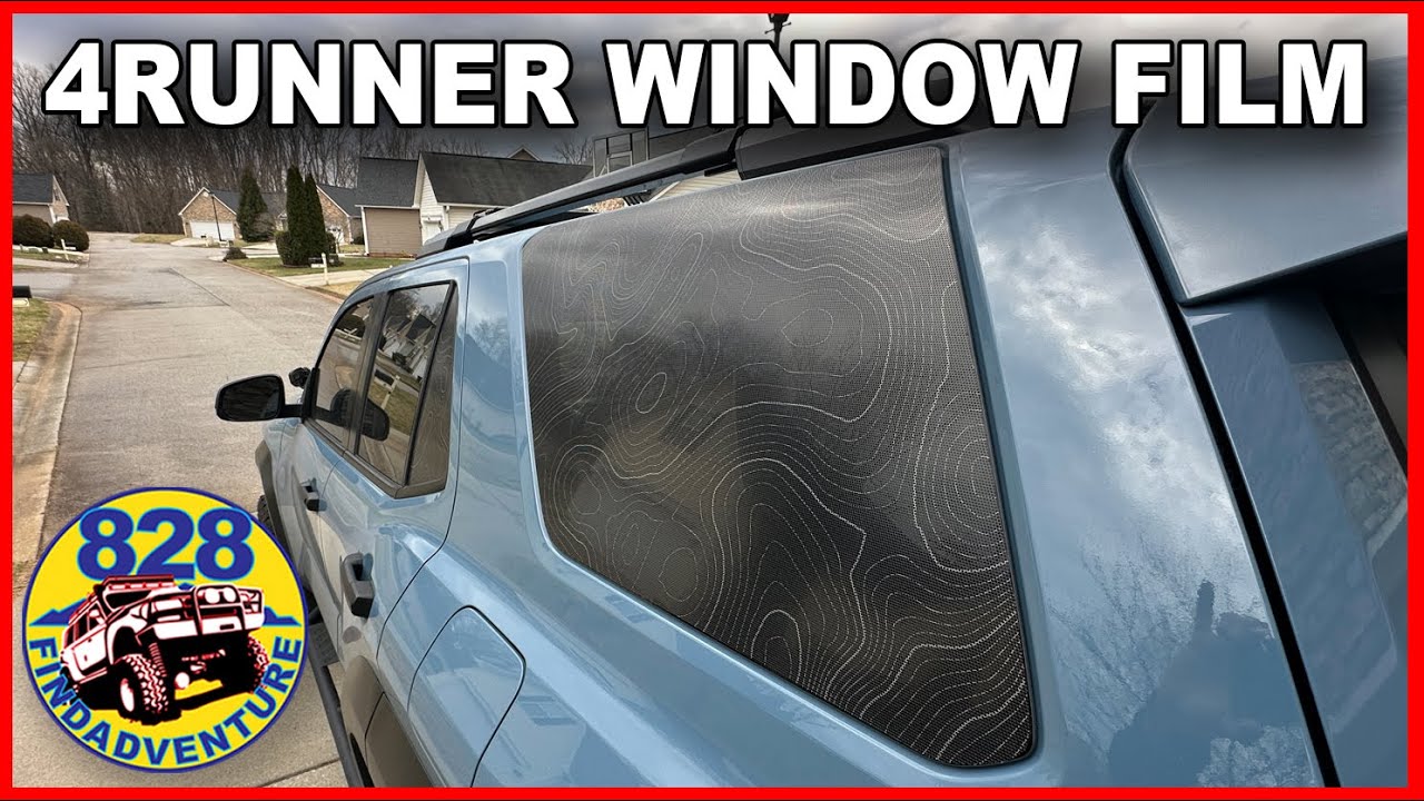 25-26 4Runner Topo window privacy film. Installation is easy. #4runner #trdpro #tacoma