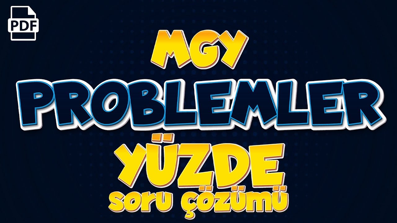Yüzde Problemleri Soru Çözümü | 6.Gün 