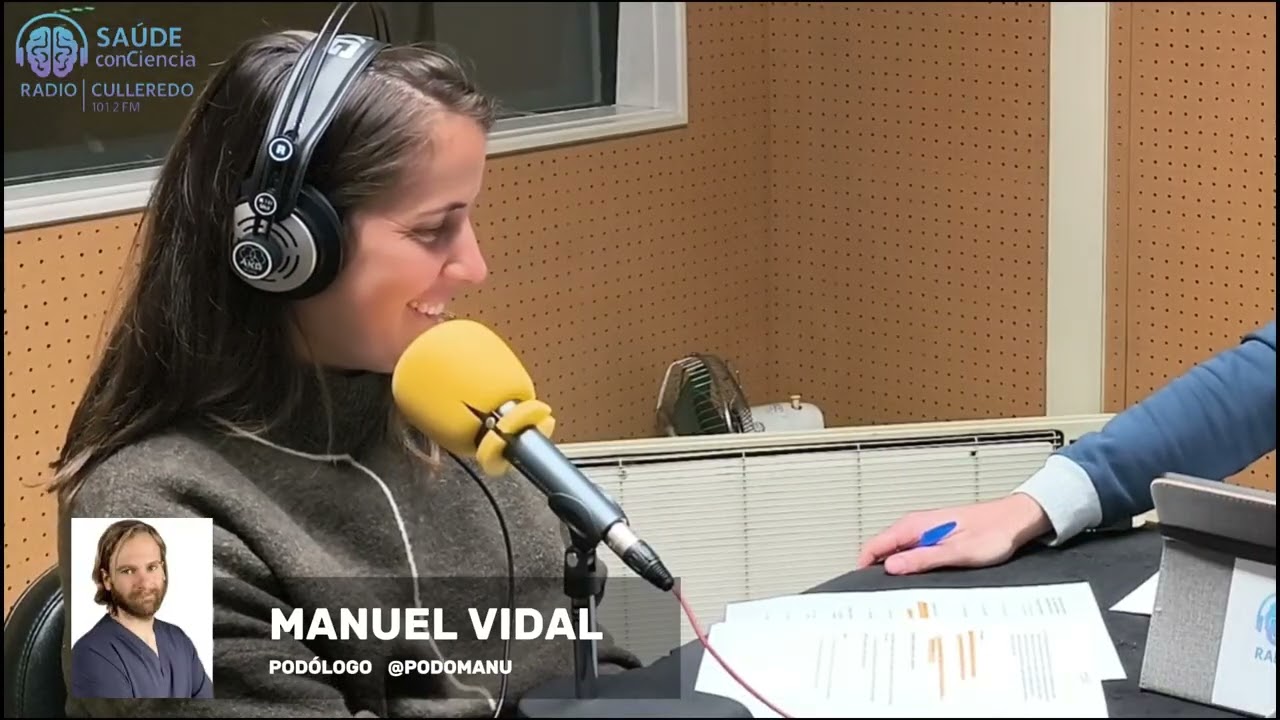 Saúde conCiencia. Entrevista a Manuel Vidal (@podomanu). Podoloxía e saúde.