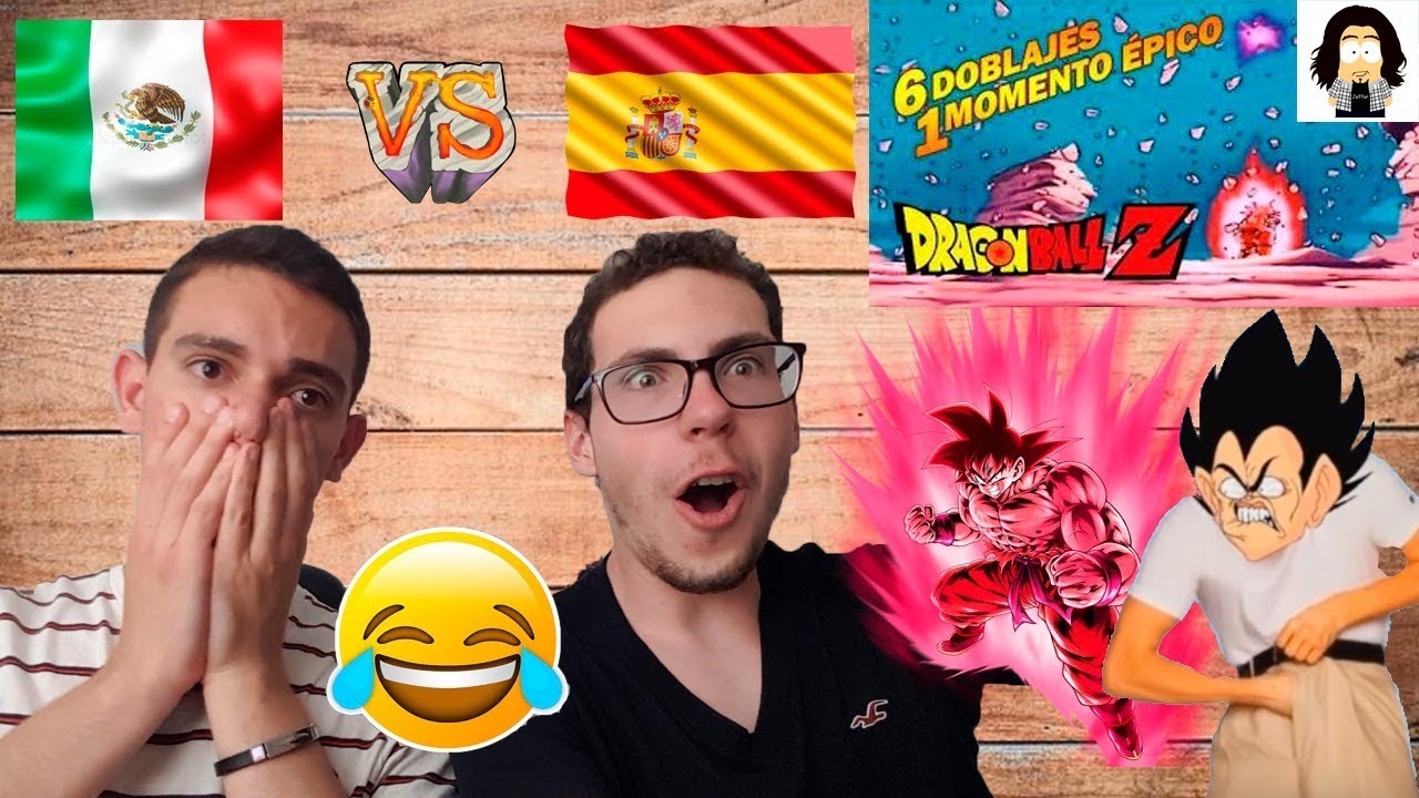 ESPAÑOL Y LATINO REACCIONANDO A DOBLAJES DE DRAGON BALL Z KAIOKEN, LATINO VS ESPAÑOL (JEFFAR VLOGS)