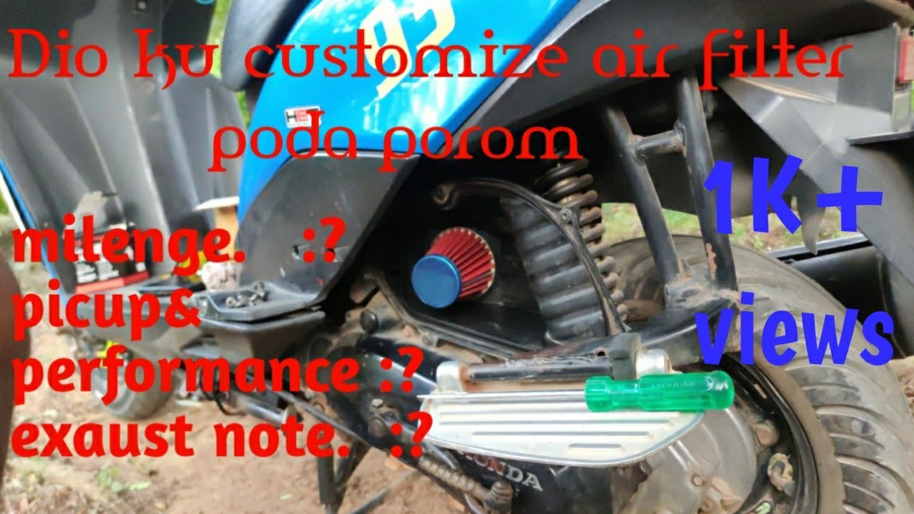 Dio ku customize air filter poda porom#Dio#airfilter#tamil#luckyrider93#LR93