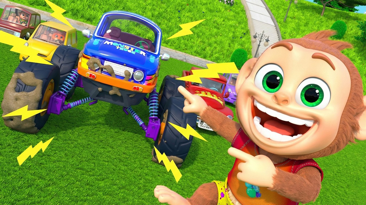 Забавное приключение по спасению на монстр-траке 🚗 | Детская история | Мультфильм для детей | Пол...