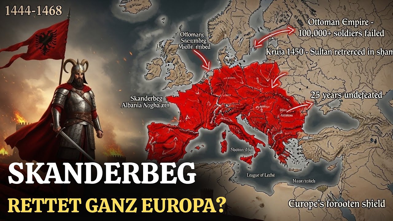 Geschichte des Helden Skanderbeg | Der Mann, der das Osmanische Reich stoppte und Europa rettete.