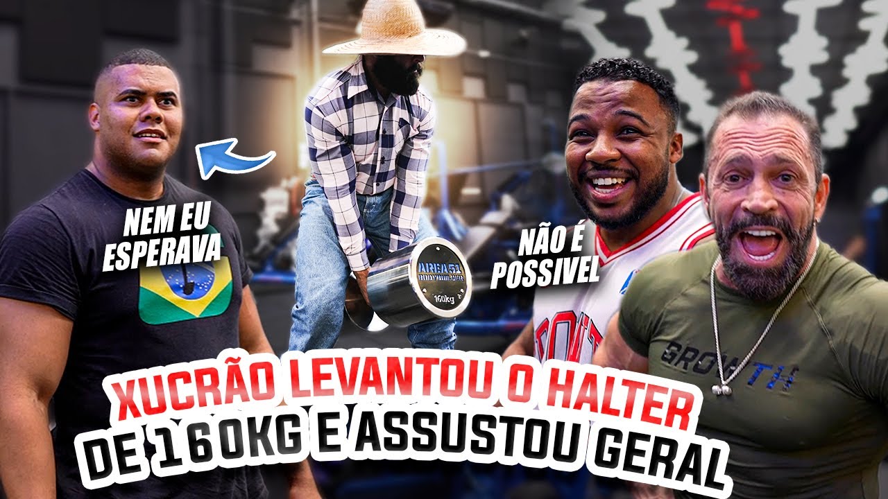 BITELO E SARDINHA FORAM SURPREENDIDOS PELO XUCRÃO COM O HALTER DE 160KG
