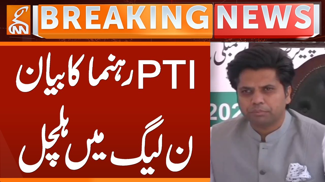 PMLN Reaction on PTI Leader's Statement | Breaking News | GNN
