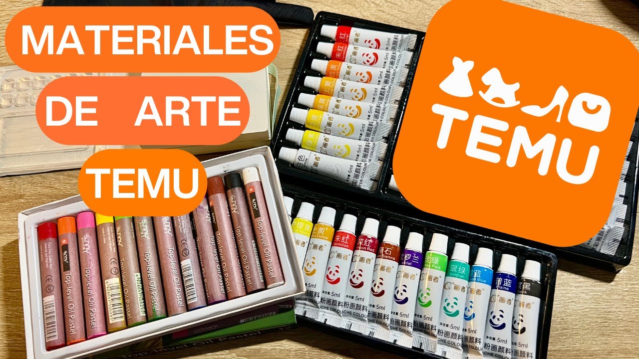 Materiales de ARTE de TEMU l Lo que PEDI  VS  lo que me LLEGO