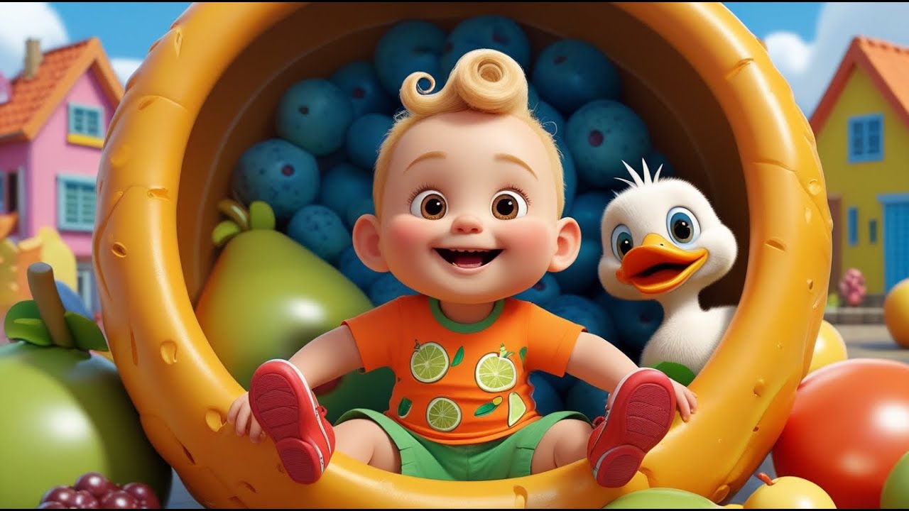 Duckling’s Fruit Basket Song | Fun Kids Rhyme | Healthy Learning Adventure