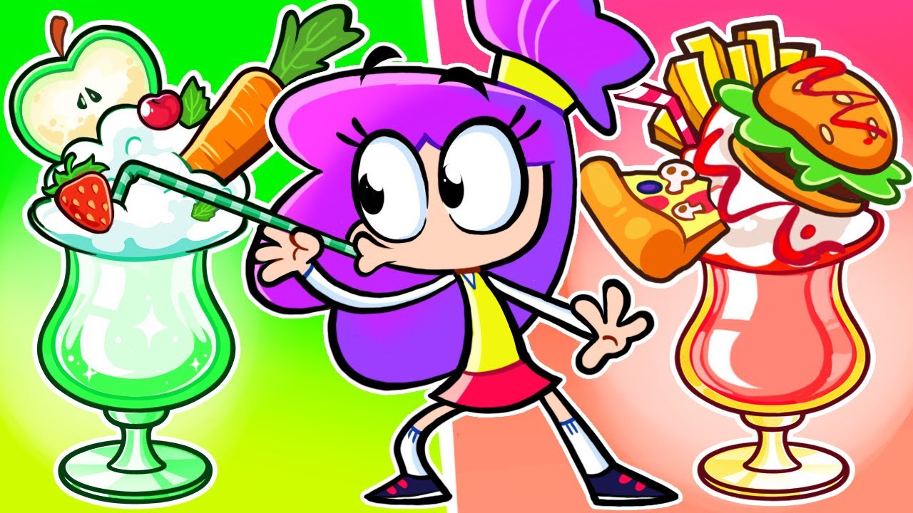 Healthy vs Unhealthy Foods! 🥦🍭 Let's find out the truth with Viv & Denny 🔎