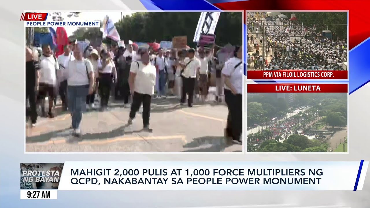 Mahigit 2000 pulis at 1,000 force multipliers ng QCPD, nakabantay sa... | GMA Integrated News