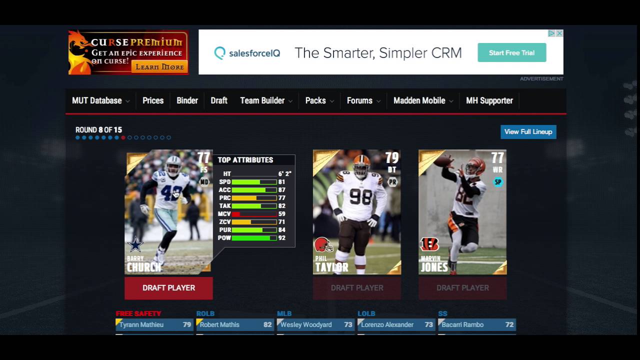 MutHead Draft Simulator