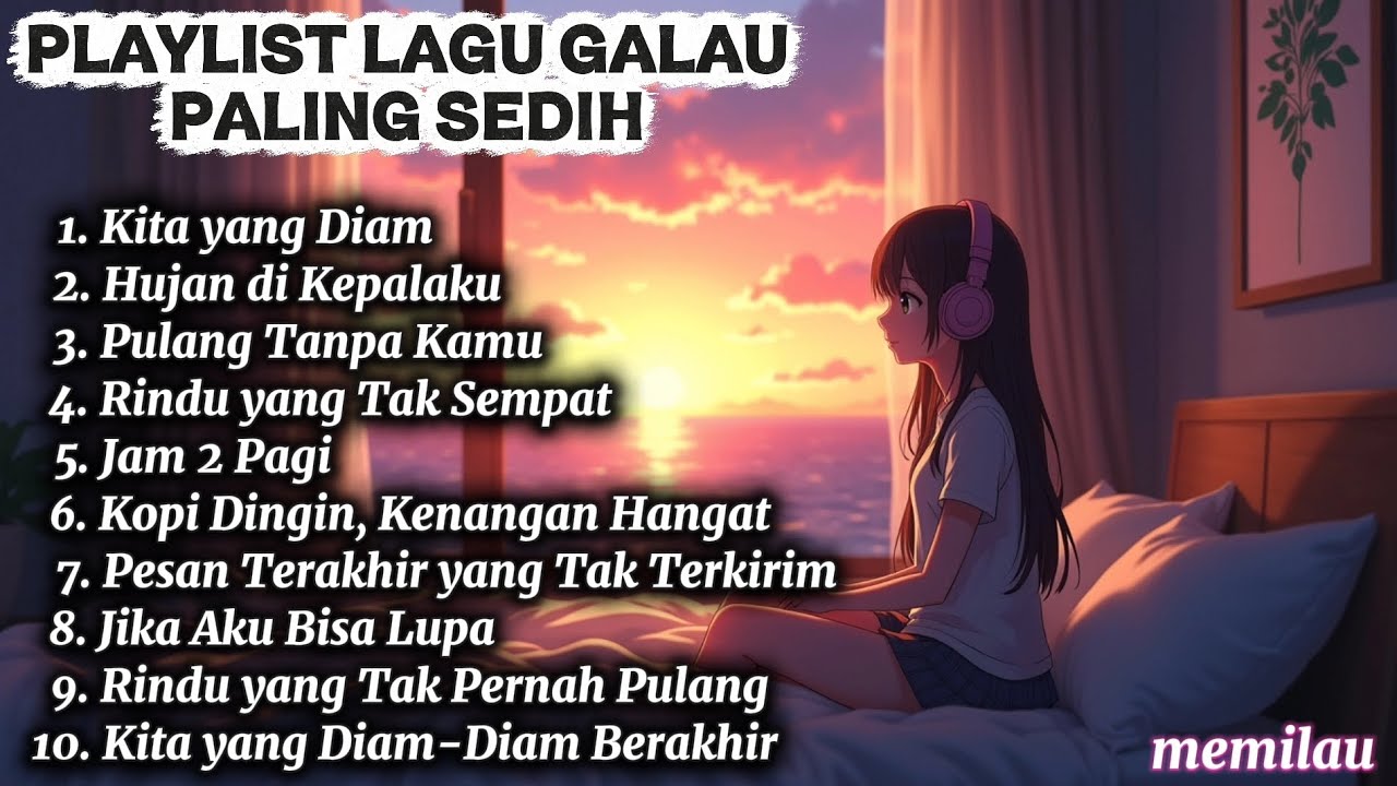 Playlist Lo-fi Galau Indonesia | Lagu Sendu untuk Malam Sepi & Overthinking #playlist #lagugalau 