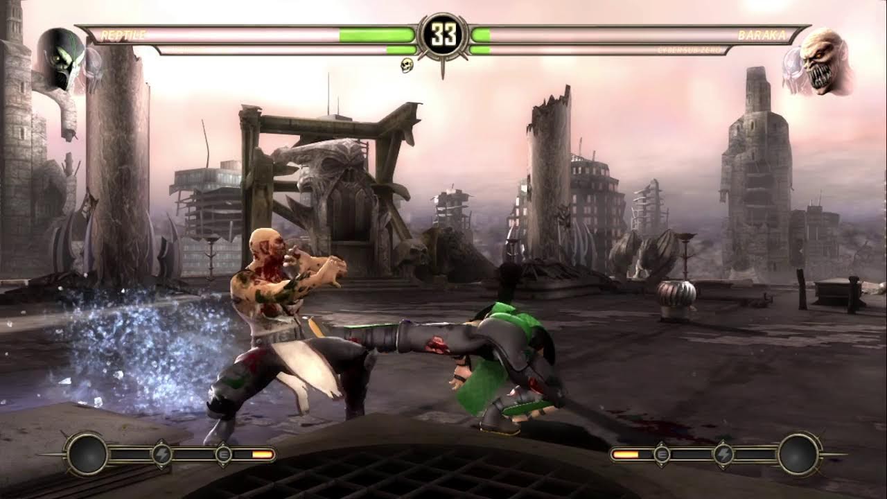 Tentando aprender a jogar de Reptile no MK9