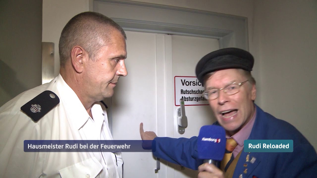 Hausmeister Rudi bei der Feuer- und Rettungswache Berliner Tor