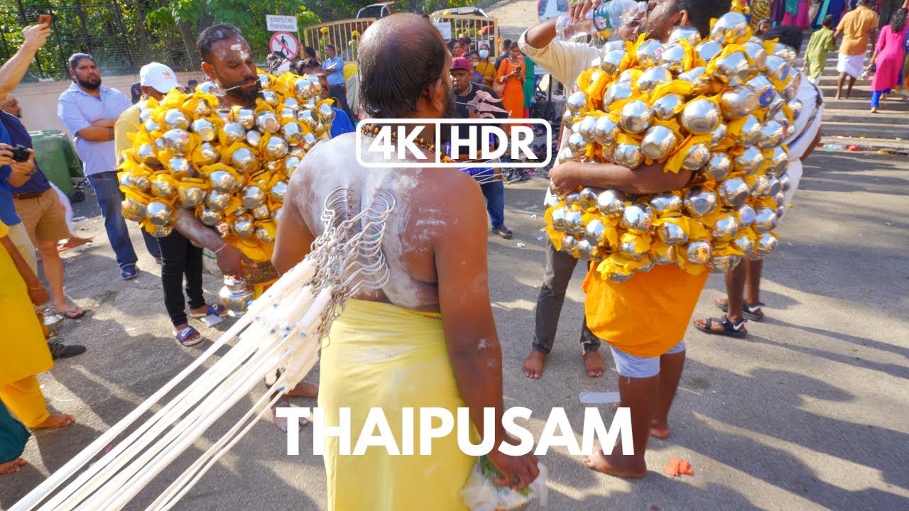 【4K|HDR】THAIPUSAM | PENANG WATERFALL TEMPLE | 2023 | PENANG | SONY A7III