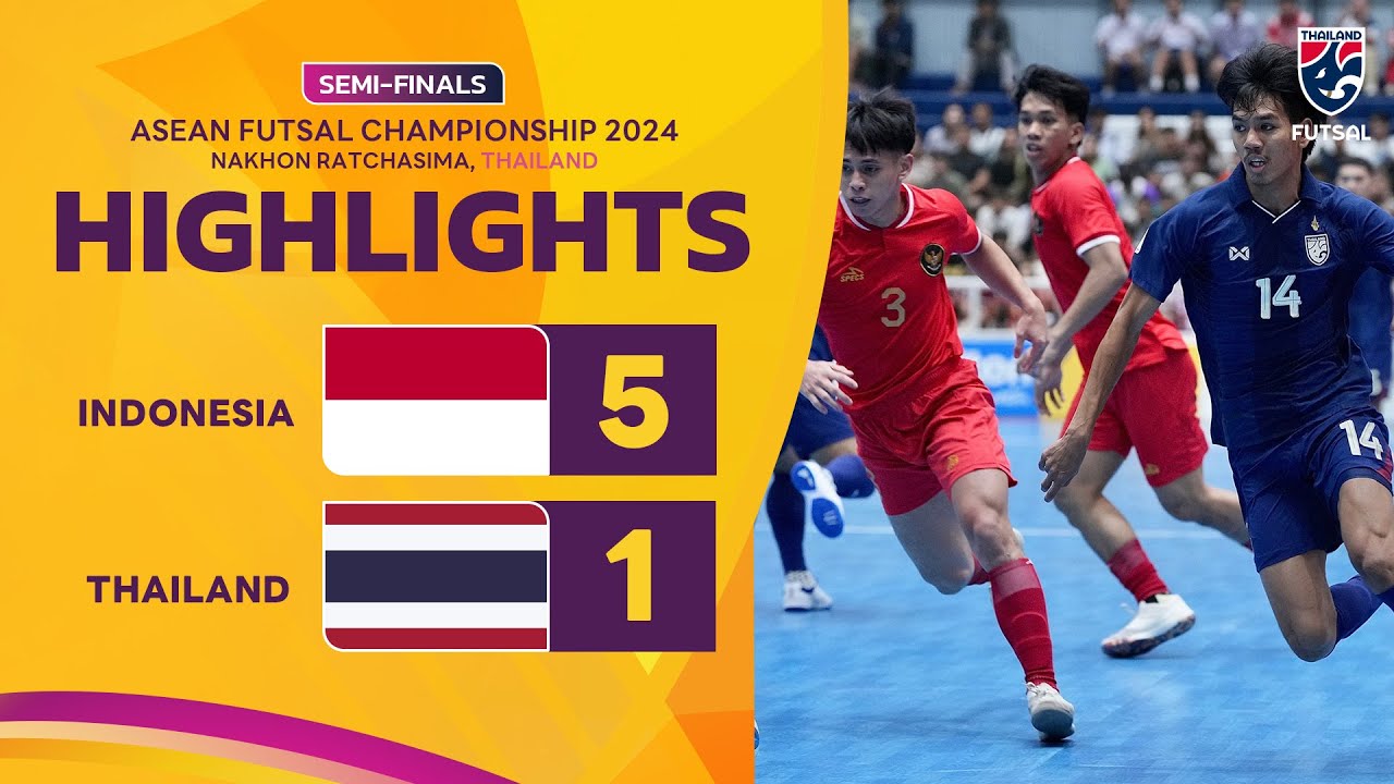 ไฮไลท์ฟุตซอลชิงแชมป์อาเซียน 2024 รอบรองชนะเลิศ | ทีมชาติอินโดนีเซีย พบ ทีมชาติไทย