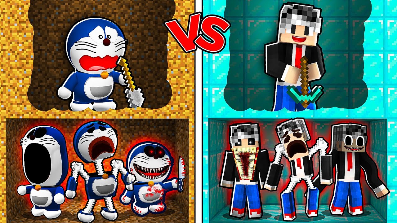 GÜROL VS TOMBİŞ KORKUNÇ MADEN YARIŞI - Minecraft