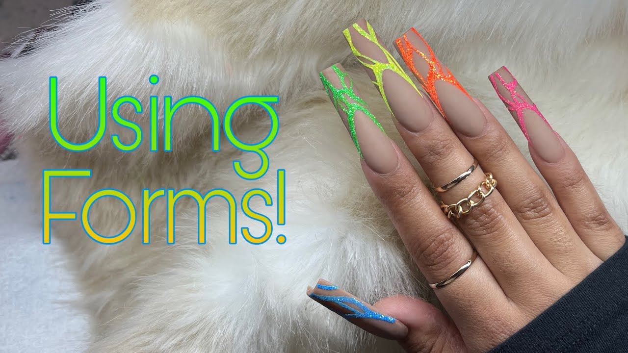 Sculpting XL Nails Using Forms | Easy Nail Art Tutorial