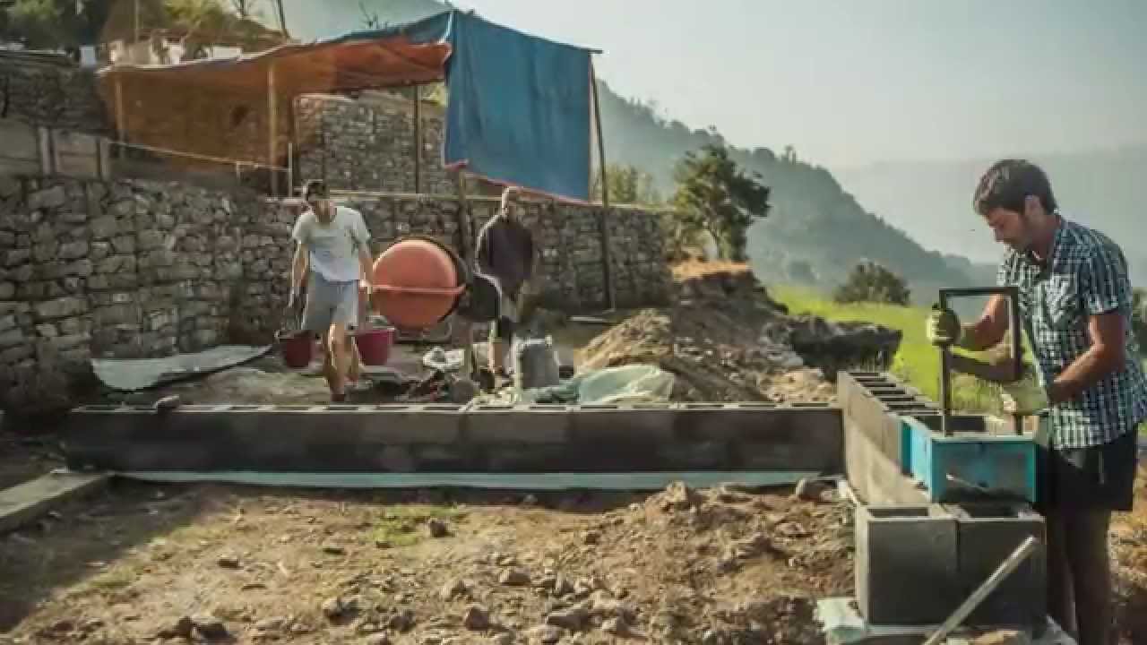 Building School for Nepal. Time lapse. 2015