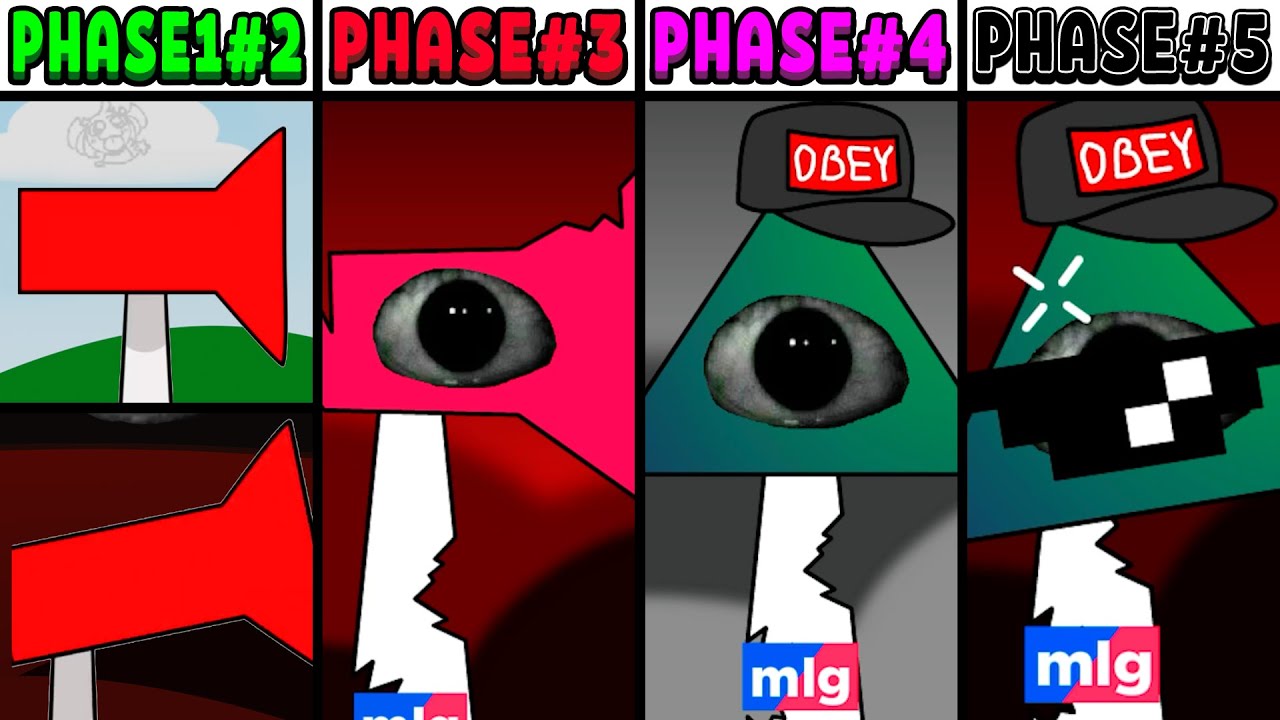 All Phases in New Incredibox Sprunki Oc of MLG Airhorn: From Phase 1 to Phase 5