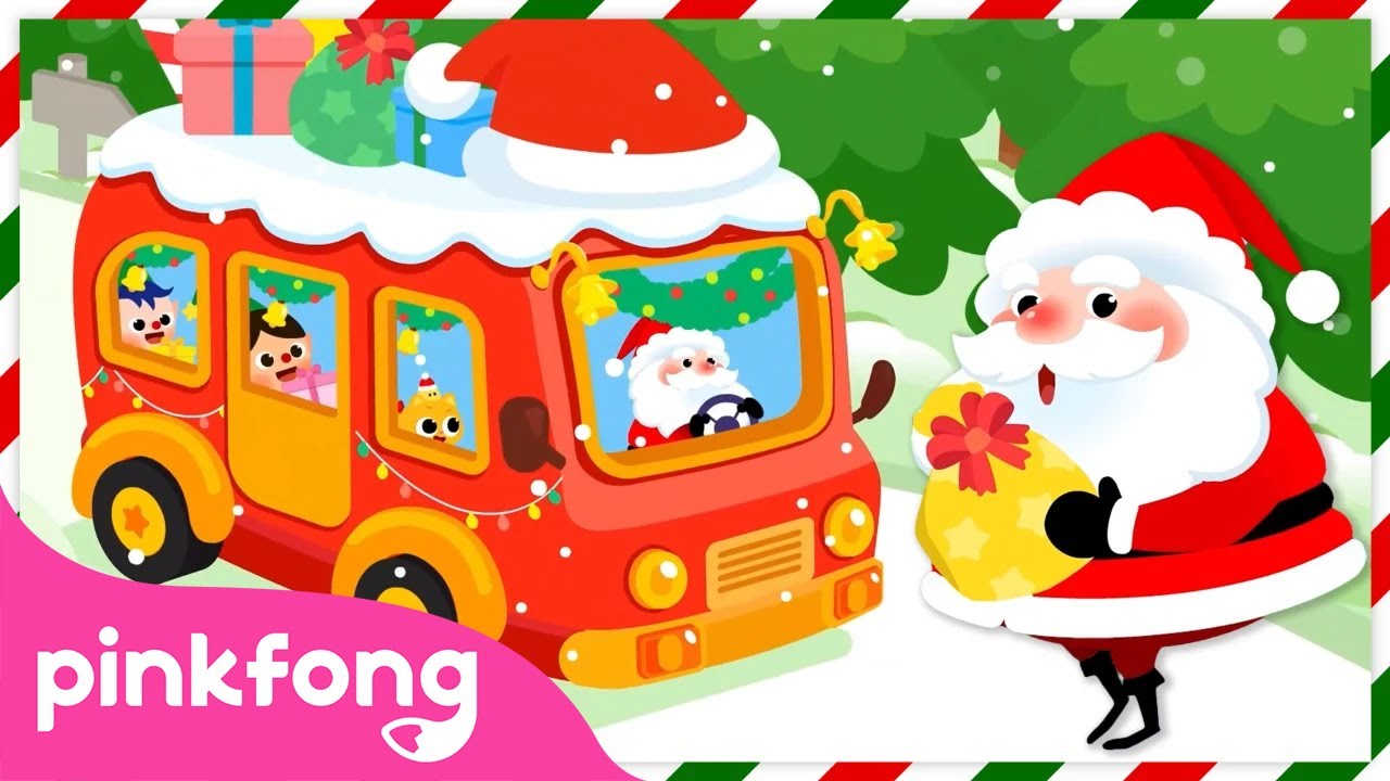 Christmas Wheels on the Bus 🎄🚌 | X-Mas Special Compilation | Pinkfong Official
