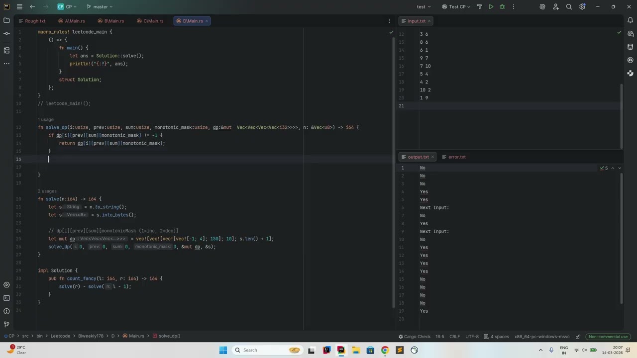 LeetCode Biweekly Contest 178 [A-D with Discussion at end]