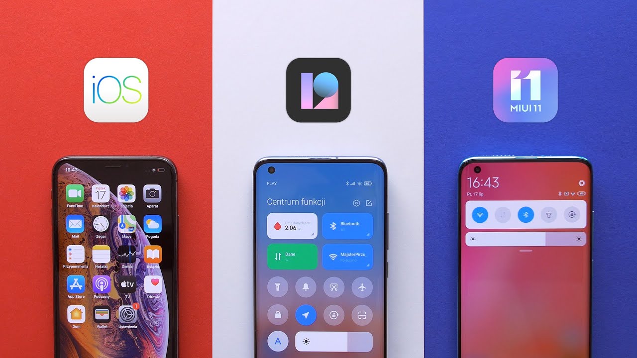 Androidowy klon iOS - MIUI 12 vs iOS vs MIUI11 | por&oacute;wnanie