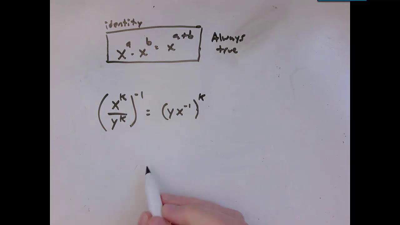 Exponential identities